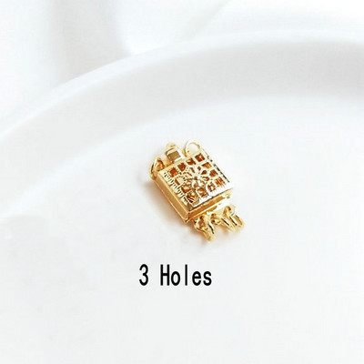 4 vnt. 9 mm skersmens 14K aukso spalvos žalvario karoliai Jungiamieji užsegimai Papuošalų gamybos reikmenys Pasidaryk pats.