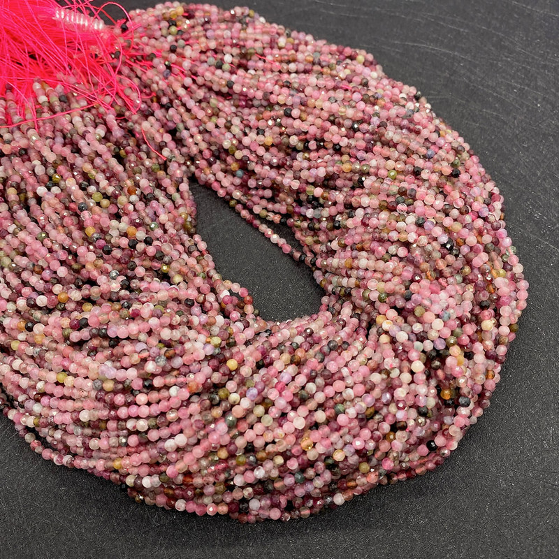 Natūralaus akmens turmalinai briaunotos aukštos kokybės karoliukai papuošalams gaminti pasidaryk pats karoliai apyrankės auskarai papuošalai priedai