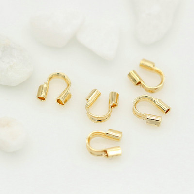 4,5x4mm 14K aukso spalva padengta viela Apsaugos vielos apsaugos kilpos U formos papuošalams gaminti "pasidaryk pats" priedai