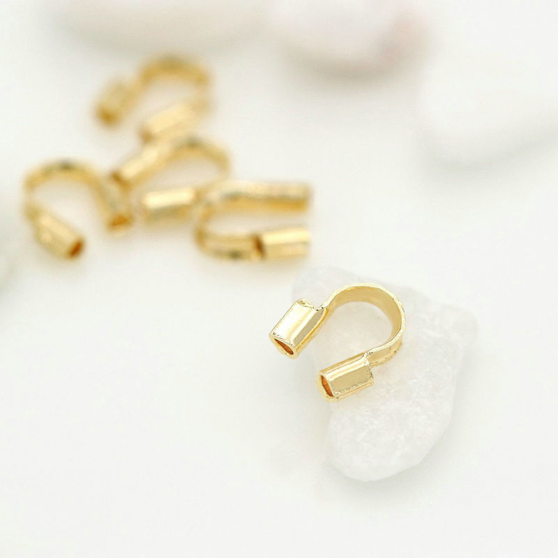 4,5x4mm 14K aukso spalva padengta viela Apsaugos vielos apsaugos kilpos U formos papuošalams gaminti "pasidaryk pats" priedai