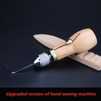DIY Δερμάτινη ραπτομηχανή χειροτεχνίας σετ ραψίματος DIY Σετ εργαλείων ραπτικής χειροτεχνίας δέρματος για αρχάριους Υποδηματοποιούς