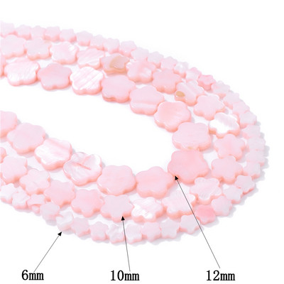 Natūralūs rožiniai perlamutriniai karoliukai širdies žvaigždės apvalūs dažyti kriauklių karoliukai, gėlavandeniai karoliukai, skirti papuošalams gaminti „pasidaryk pats“ 15 colių