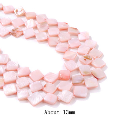 Natūralūs rožiniai perlamutriniai karoliukai širdies žvaigždės apvalūs dažyti kriauklių karoliukai, gėlavandeniai karoliukai, skirti papuošalams gaminti „pasidaryk pats“ 15 colių