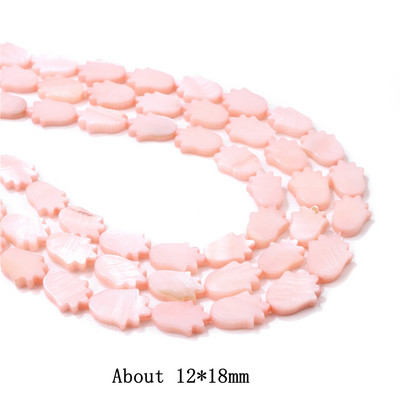 Natūralūs rožiniai perlamutriniai karoliukai širdies žvaigždės apvalūs dažyti kriauklių karoliukai, gėlavandeniai karoliukai, skirti papuošalams gaminti „pasidaryk pats“ 15 colių