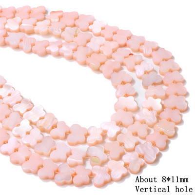 Natūralūs rožiniai perlamutriniai karoliukai širdies žvaigždės apvalūs dažyti kriauklių karoliukai, gėlavandeniai karoliukai, skirti papuošalams gaminti „pasidaryk pats“ 15 colių