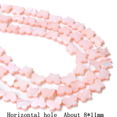 Natūralūs rožiniai perlamutriniai karoliukai širdies žvaigždės apvalūs dažyti kriauklių karoliukai, gėlavandeniai karoliukai, skirti papuošalams gaminti „pasidaryk pats“ 15 colių