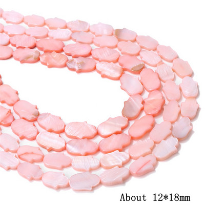 Natūralūs rožiniai perlamutriniai karoliukai širdies žvaigždės apvalūs dažyti kriauklių karoliukai, gėlavandeniai karoliukai, skirti papuošalams gaminti „pasidaryk pats“ 15 colių