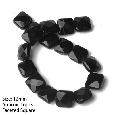 Natūralaus akmens juodo agato karoliukai, netaisyklingi vandens lašai, apvalūs, laisvi onikso karoliukai papuošalams gaminti „pasidaryk pats“ apyrankės karoliai 15 colių / sruogos