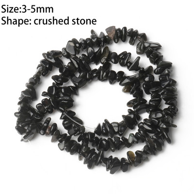 Natūralaus akmens juodo agato karoliukai, netaisyklingi vandens lašai, apvalūs, laisvi onikso karoliukai papuošalams gaminti „pasidaryk pats“ apyrankės karoliai 15 colių / sruogos