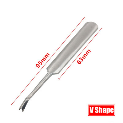 Leather Groover lyukasztó szerszám U+V formájú bőr varrás kihúzó szerszámkészlet Leathercraft lyukasztó élvágó szerszámkészlet