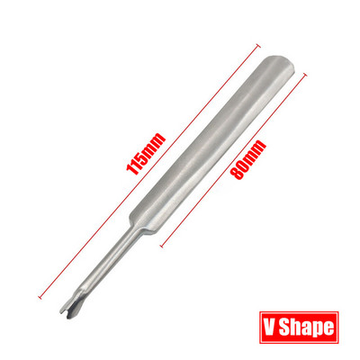 Leather Groover lyukasztó szerszám U+V formájú bőr varrás kihúzó szerszámkészlet Leathercraft lyukasztó élvágó szerszámkészlet