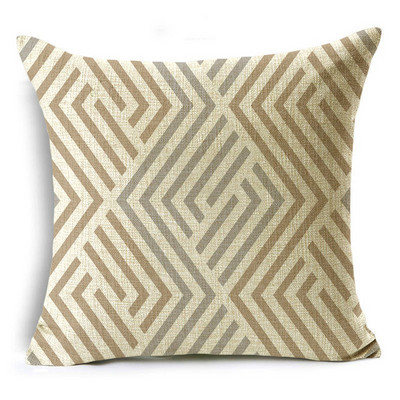 Tos pačios spalvos susiuvimo serijos pagalvės užvalkalas Creative geometrinis sofos įlankos langas prie lovos pagalvėlės užvalkalas 40 * 40 cm / 45 * 45 cm / 50 * 50 cm