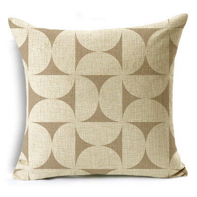 Tos pačios spalvos susiuvimo serijos pagalvės užvalkalas Creative geometrinis sofos įlankos langas prie lovos pagalvėlės užvalkalas 40 * 40 cm / 45 * 45 cm / 50 * 50 cm