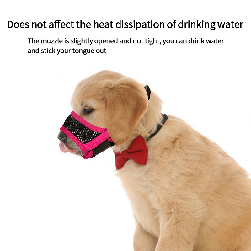 Nailono naminių šunų snukių tinklelis, pralaidus kvėpavimui mažiems dideliems šunims nuo lojimo, reguliuojama šunų burna Treniruotės produktai Naminių gyvūnėlių priedai