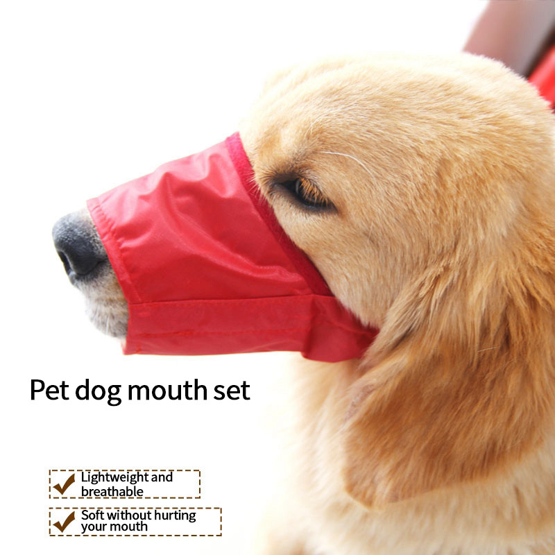 Naminių šunų snukis reguliuojamas kaukė Žievės įkandimas mažiems dideliems šunims nuo lojimo šunų burnos dresūros produktai Naminių gyvūnėlių priedai