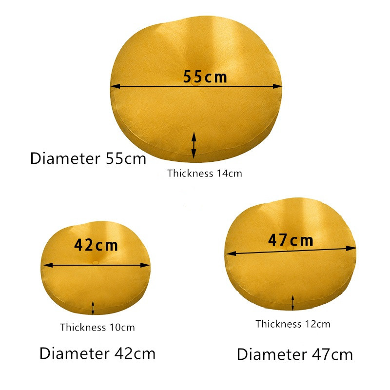 Inyahome Yoga Sėdynės Pagalvė Vienos spalvos Tinka Meditacijai Jogos Kilimėlis Pufas Sofa Kėdė Lova Automobilinė Sėdynės Pagalvės Pagalvės almofadas