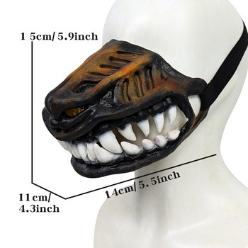 Fashion Dog Mouth Mask Ρύγχη από καουτσούκ με επένδυση από λάτεξ για μεγάλους σκύλους Μάσκα σκύλου για κουτάβι Halloween Cosplay Photo Props