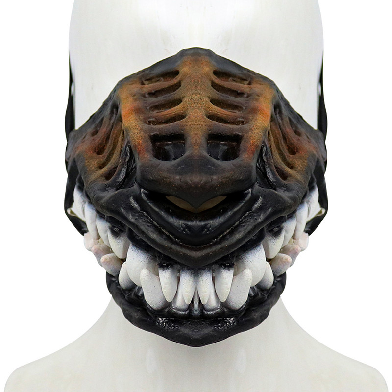 Madinga šunų burnos kaukė paminkštinti latekso gumos antsnukiai, skirti dideliems šunims vaidmenų žaidimams Šunų kaukė šuniuko Helovino Cosplay nuotraukų rekvizitai