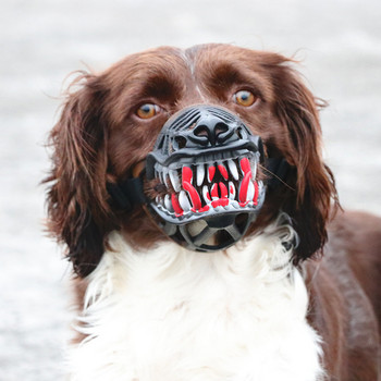 Scary Dog Safty Muzzles Στολή Zombie Dog Mask Αδιάβροχο ρύγχος Pitbull Spooky Pup Muzzle Ανατριχιαστικό Ρύγχος σκύλου για Halloween Dog