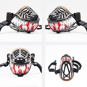 Страшно куче Safty Muzzles Костюм Zombie Dog Mask Водоустойчива муцуна Pitbull Spooky Pup Муцуна Creepy Dog Муцуна за Хелоуин куче