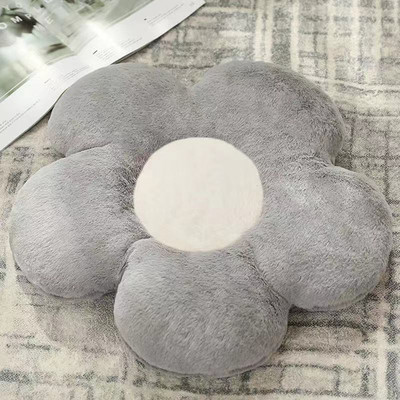 Pernă de flori de formă circulară pânză de lână cu somn moale, scaun de birou, pernă de clasă, pernă de canapea, podea pentru dormitor, iarnă groasă