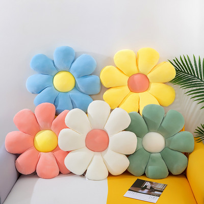 Gėlės formos išmetimo pagalvė Biuro sėsli tatami automobilio pagalvėlė, atpalaiduojanti kilimėlis kėdės sėdynės pliušinis padas 2022 m. nauja sofos dekoracija