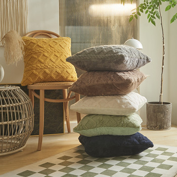 Διακοσμητικά μαξιλάρια σπιτιού Nordic Throw Κάλυμμα μαξιλαριού για καναπέ Μαλακό αφράτο κάλυμμα μαξιλαριού 45X45CM Cojines Διακοσμητικός καναπές