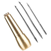 LMDZ 1/4 buc. Cusut piele Awl Pânză Cort din piele Pantofi Awl Cupru cu aliaj de piele Artizanat Ac instrument de cusut manual