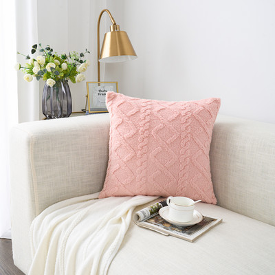 Nordic Throw párnahuzat otthoni dekorációhoz fehér puha tömör párnahuzat kanapéhoz 45x45 párnák bolyhos párnahuzat