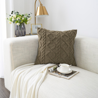 Nordic Throw párnahuzat otthoni dekorációhoz fehér puha tömör párnahuzat kanapéhoz 45x45 párnák bolyhos párnahuzat