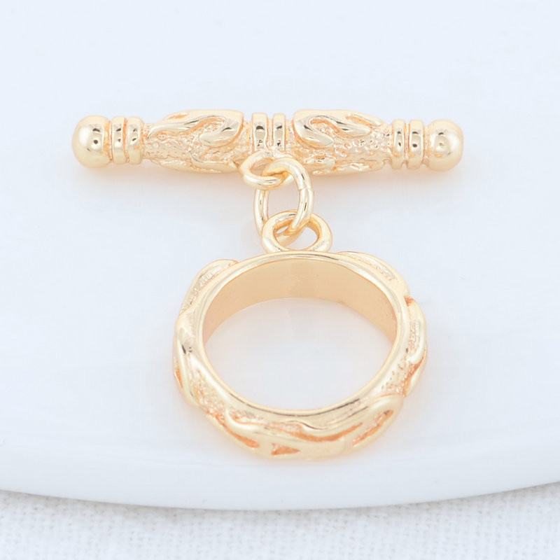 14*20MM 14K arannyal bevont sárgaréz cirkon virág karkötővel O billenőkapcsokkal Kiváló minőségű barkács ékszerkészítési kellékek
