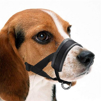 Регулируема маска за кучета против ухапване, намордник за домашни любимци, нашийник, ръкав за дъвчене, найлонова каишка, каишка за обучение на водач, лай, колан за водач