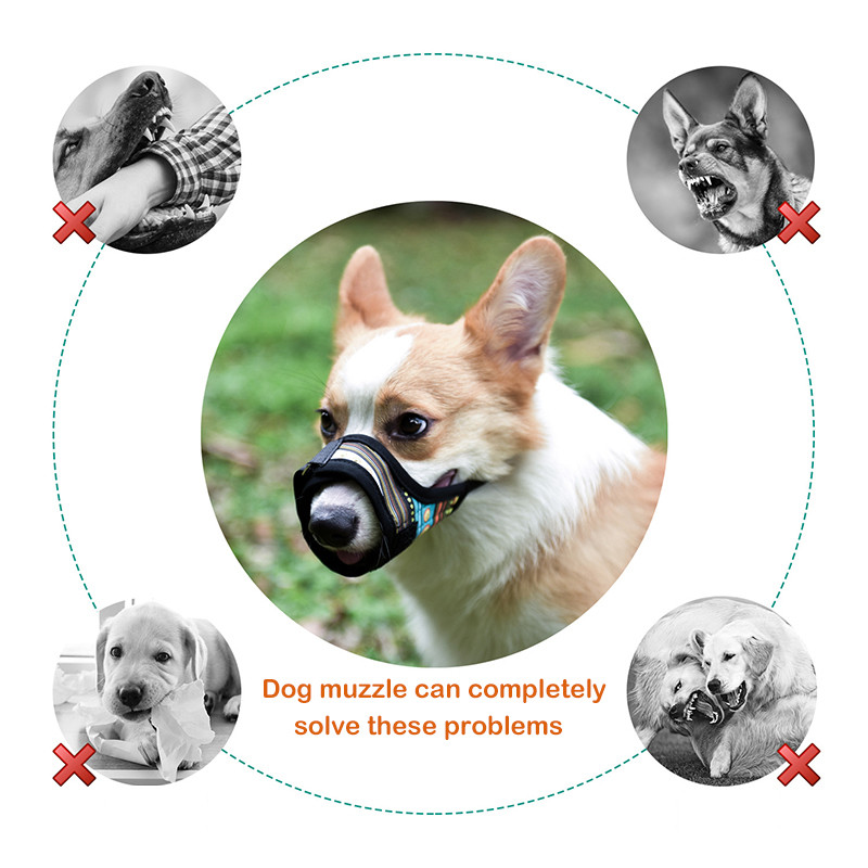 SL harapásgátló kisállat kutya szájkosarával állítható kutyaszájvédő közepes méretű kutyák számára, hosszú szájú szájmaszk labrador corgi husky kopó