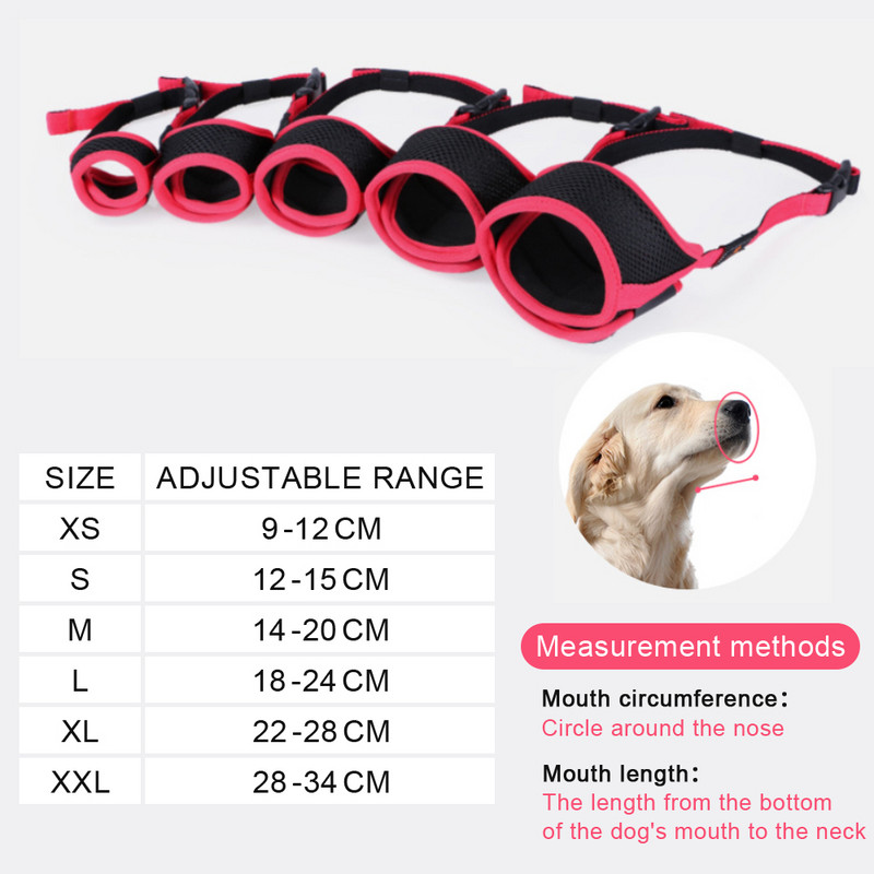 Šuns snukis Nailoninis Lojimas nuo įkandimo mažiems dideliems šunims čihuahua haskis pitbulis kvėpuojantis reguliuojamas antsnukis šunų reikmenys