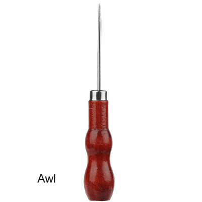 LMDZ varró csüllő varrás csüllő fa fogantyús csüllő bőr munkaeszközök varrás kézműves barkácsoláshoz bőr cipész vászonjavítás