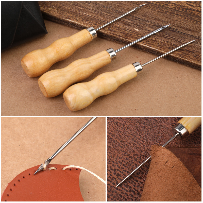 LMDZ varró csüllő varrás csüllő fa fogantyús csüllő bőr munkaeszközök varrás kézműves barkácsoláshoz bőr cipész vászonjavítás