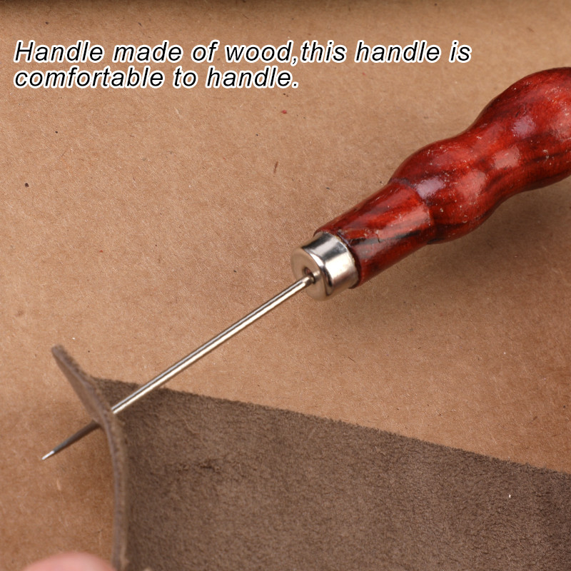 LMDZ varró csüllő varrás csüllő fa fogantyús csüllő bőr munkaeszközök varrás kézműves barkácsoláshoz bőr cipész vászonjavítás