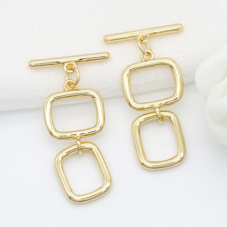2 szett 14K aranyozott színű kapcsos kapcsok karkötőkhöz Nyaklánc ékszerkészítési kellékek Új design OT kapcsok Kiegészítők