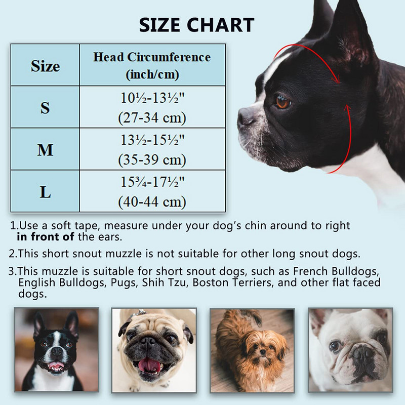 Šuns trumpas snukis Minkštas silikoninis snukis, skirtas kandžiojimui, kramtymui, laižymui prancūzų buldogui, idealiai tinka plokščiaveidžiui agresyviam šuniui