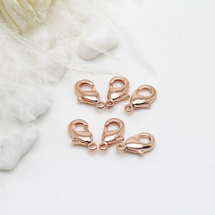 10 DB 14K aranyozott 10 mm-es 12 mm-es homárkapcsok ékszerkészítéshez Kézzel készített barkács karkötők nyaklánc kapcsok