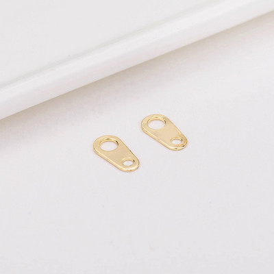 20 KOM 7x3MM DIY dodaci za nakit presvučen 14K zlatnim bakrenim repnim lančićem Viseći komad produživača konektora lanca Komponente