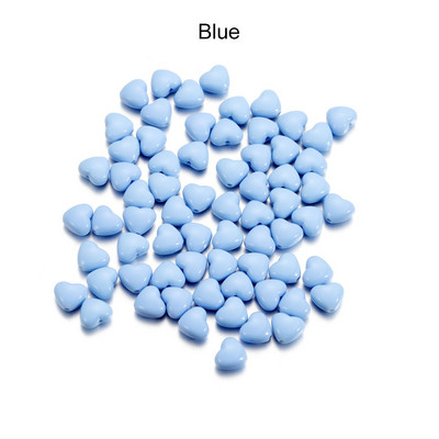 100 τμχ/παρτίδα Ακρυλικές χάντρες γοητείας Χάντρες σε σχήμα καρδιάς Αποστάτες για την κατασκευή DIY Βραχιόλια Κολιέ Χαλαρές χάντρες Αξεσουάρ κοσμημάτων