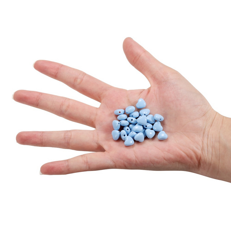 100 τμχ/παρτίδα Ακρυλικές χάντρες γοητείας Χάντρες σε σχήμα καρδιάς Αποστάτες για την κατασκευή DIY Βραχιόλια Κολιέ Χαλαρές χάντρες Αξεσουάρ κοσμημάτων