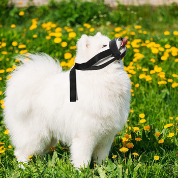 Ρύγχος σκύλου Nylon Μαλακό ρύγχος σκύλου Αναπνεύσιμο πόσιμο και ρυθμιζόμενο ρύγχος με βρόχο Ρύγχος κουταβιού Αντι-δαγκωτικό μάσημα