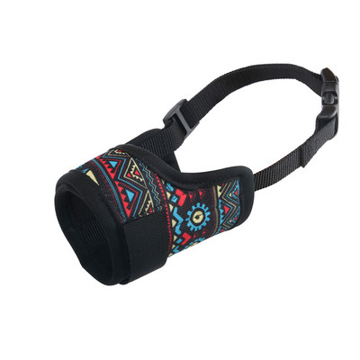 Ρύγχος σκύλου, μαλακό εμπριμέ ρύγχος για την πρόληψη του δαγκώματος από το μάσημα και το τσίμπημα, ρυθμιζόμενο κάλυμμα στόματος σκύλου για μικρόσωμο και μεγάλο σκύλο