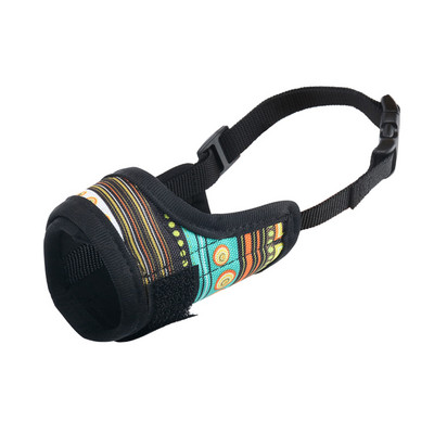 Ρύγχος σκύλου, μαλακό εμπριμέ ρύγχος για την πρόληψη του δαγκώματος από το μάσημα και το τσίμπημα, ρυθμιζόμενο κάλυμμα στόματος σκύλου για μικρόσωμο και μεγάλο σκύλο