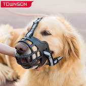 Ρυθμιζόμενη μάσκα σιλικόνης σκύλου Dog Bark Bite Mesh Αναπνέει Ρύγχος Στόματος Σκύλου Anti-Stop Chewing Μάσκα με Ρυθμιζόμενους Ιμάντες κατά του Δαγκώματος