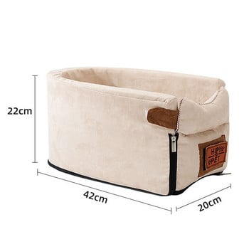 Преносима чанта за носене на котки Столче за кола Pet Cat Bed Travel Central Control Non Slip Universal Vehicle Carrir Box Seat Pet Cat Carrier Seat