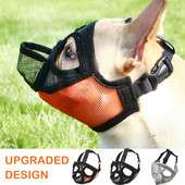 Rövid orrú kutyapofa, állítható, légáteresztő hálós bulldog szájkosár kutyamaszk ugató harapás rágási edzéshez