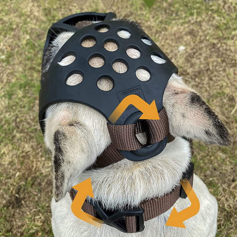 Lühike koon koerakoon, pehme silikoonist lameda näoga koon prantsuse buldogi shih tzu jaoks ja mops hammustamiseks närimiseks lakkumiseks ja peigmeheks